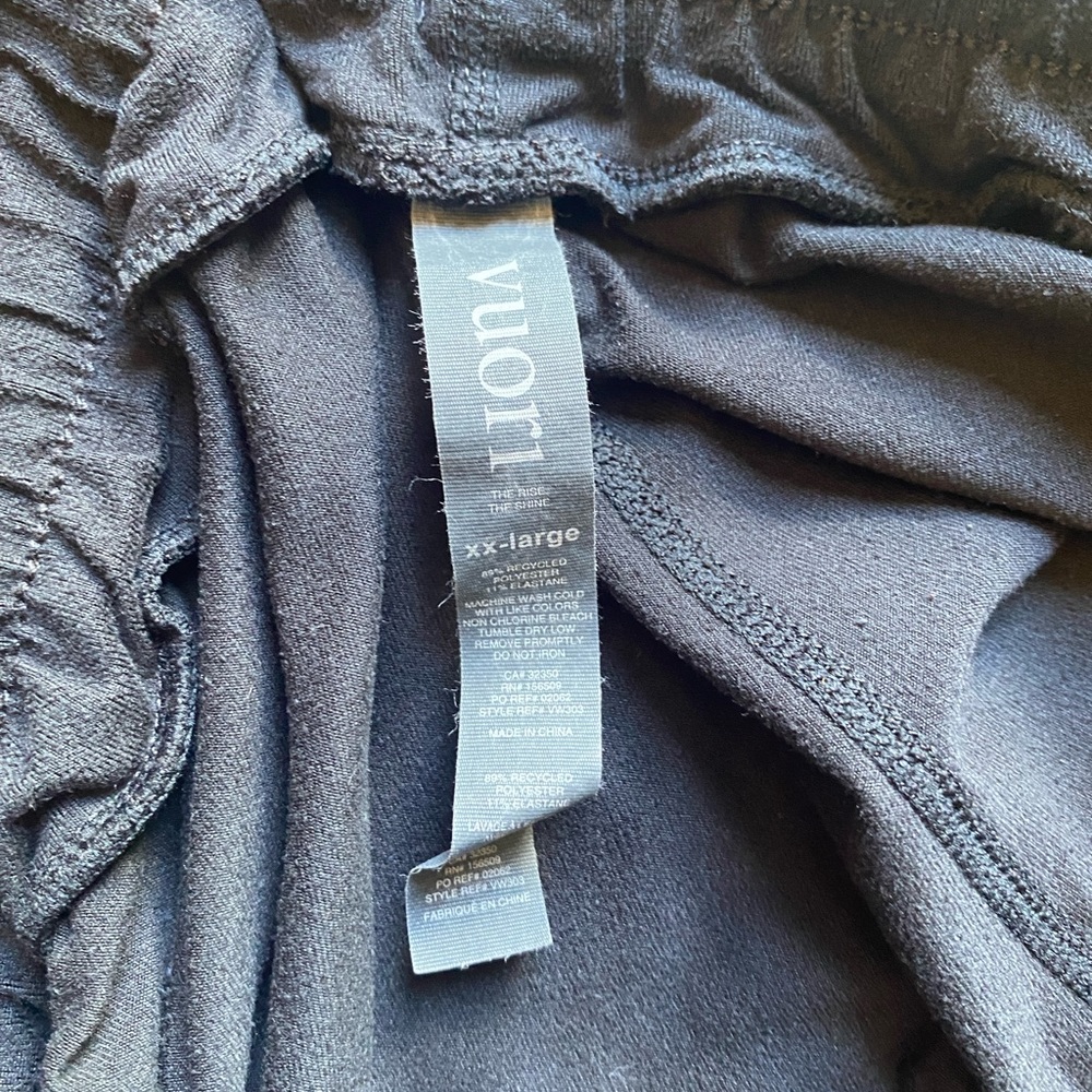 Vuori performance joggers black size xxl